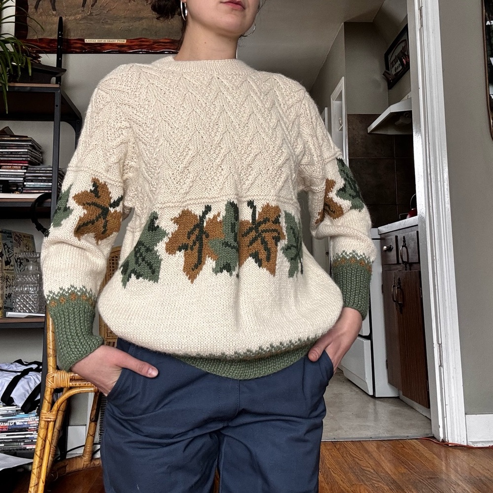 Vintage Hand-Knit Sweater